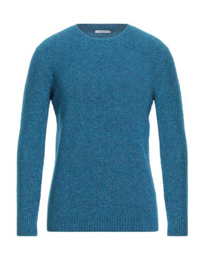 Kangra Cashmere Kangra Man Sweater Deep Teal Size 42 Wool, Polyamide, Cotton In Green