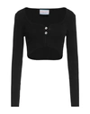 Eleonora Gottardi Woman Cardigan Black Size L Viscose, Polyester