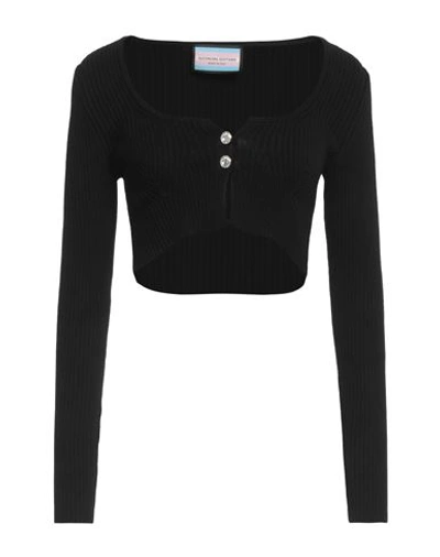 Eleonora Gottardi Woman Cardigan Black Size S Viscose, Polyester
