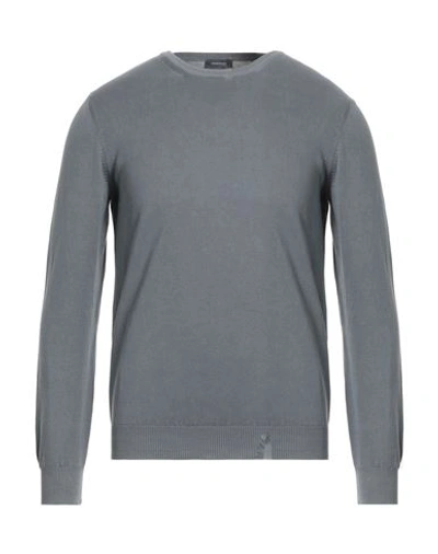 Rossopuro Man Sweater Grey Size 3 Cotton