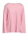 SMINFINITY SMINFINITY WOMAN SWEATER PINK SIZE XS/S PIMA COTTON