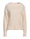 Lamberto Losani Woman Sweater Cream Size 12 Silk, Cashmere In White
