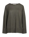 Lamberto Losani Woman Sweater Dark Green Size 12 Silk, Cashmere In Green
