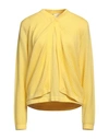 BARBARA LOHMANN BARBARA LOHMANN WOMAN SWEATER YELLOW SIZE 16 COTTON