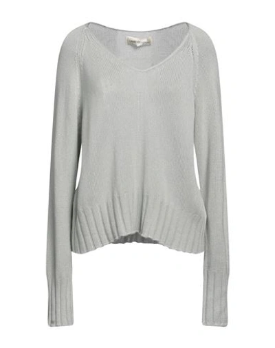 Lamberto Losani Woman Sweater Light Grey Size 8 Silk, Cashmere