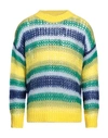 DSQUARED2 DSQUARED2 MAN SWEATER YELLOW SIZE L MOHAIR WOOL, POLYAMIDE, ACRYLIC, WOOL