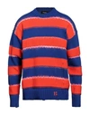 DSQUARED2 DSQUARED2 MAN SWEATER BLUE SIZE L COTTON, ACRYLIC, POLYAMIDE, MOHAIR WOOL