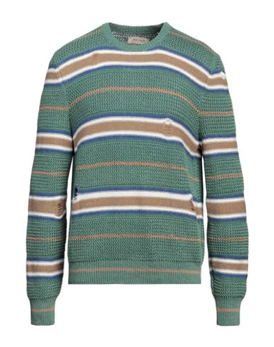 Nick Fouquet Man Sweater Green Size Xl Linen, Cotton