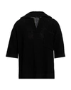 Roberto Collina Man Sweater Black Size 40 Cotton