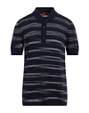 Missoni Man Sweater Midnight Blue Size 34 Cotton, Viscose In Blue