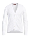 Missoni Man Cardigan White Size 42 Cotton, Viscose In White