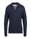 Etro Man Sweater Navy Blue Size M Linen