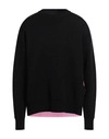 PALM ANGELS PALM ANGELS MAN SWEATER BLACK SIZE S VIRGIN WOOL, POLYESTER
