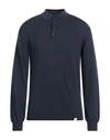 Liu •jo Man Man Sweater Navy Size Xxl Cotton In Navy Blue