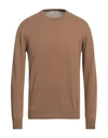 ALPHA STUDIO ALPHA STUDIO MAN SWEATER CAMEL SIZE 42 WOOL, CASHMERE