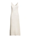 CHLOÉ CHLOÉ WOMAN MAXI DRESS IVORY SIZE M WOOL, SILK, CASHMERE