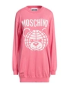Moschino Woman Sweater Magenta Size S Cotton, Polyamide, Elastane