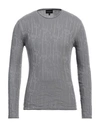 Emporio Armani Man Sweater Grey Size M Cotton