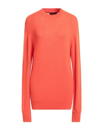 Loro Piana Woman Sweater Orange Size 16 Cashmere