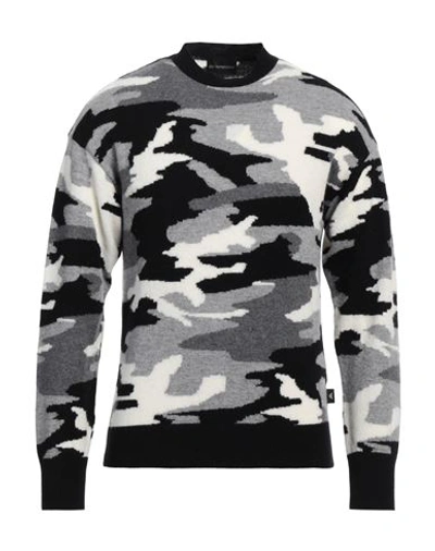 Emporio Armani Man Sweater Grey Size L Wool, Cashmere