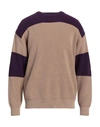 Emporio Armani Man Sweater Beige Size L Cotton In Beige