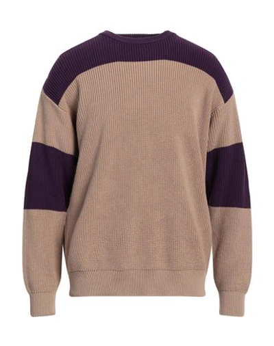 Emporio Armani Man Sweater Beige Size L Cotton