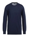 Fedeli Man Sweater Midnight Blue Size 44 Virgin Wool