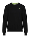 Fred Mello Man Sweater Black Size Xxl Cotton In Black