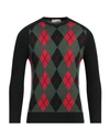 Cashmere Company Man Sweater Dark Green Size 46 Wool, Cashmere, Nylon, Silk
