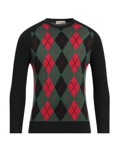 Cashmere Company Man Sweater Dark Green Size 44 Wool, Cashmere, Nylon, Silk
