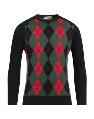 Cashmere Company Man Sweater Dark Green Size 42 Wool, Cashmere, Nylon, Silk
