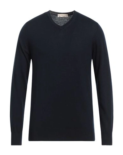 Cashmere Company Man Sweater Midnight Blue Size 48 Wool, Cashmere, Silk, Nylon