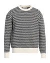 Lanvin Chevron-motif Jumper In Black
