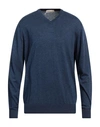 Cashmere Company Man Sweater Blue Size 44 Wool, Cashmere, Silk, Nylon