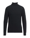Brooksfield Man Turtleneck Midnight Blue Size 46 Polyamide, Viscose, Wool, Cashmere In Blue