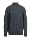Brooksfield Man Turtleneck Plum Size 36 Virgin Wool, Polyamide In Purple