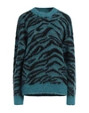 ZADIG & VOLTAIRE ZADIG & VOLTAIRE WOMAN SWEATER PASTEL BLUE SIZE M MOHAIR WOOL, POLYAMIDE, WOOL