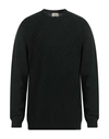 Brooksfield Man Sweater Dark Green Size 46 Polyamide, Viscose, Wool, Cashmere In Green