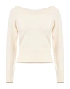Alexander Mcqueen Woman Sweater Ivory Size L Wool, Cashmere In White