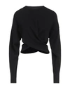 Alexander Mcqueen Cut-out Wool Sweater In Black