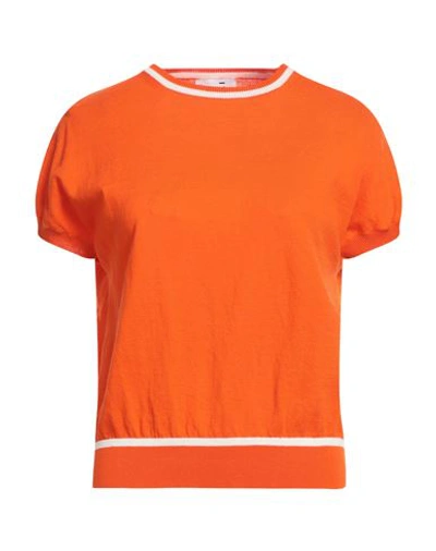 Niū Woman Sweater Orange Size L Cotton