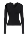 ALEXANDER MCQUEEN ALEXANDER MCQUEEN WOMAN SWEATER BLACK SIZE L WOOL, POLYESTER