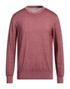 Altea Man Sweater Pastel Pink Size L Virgin Wool In Pink