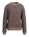 CHOICE CHOICE MAN SWEATER CAMEL SIZE L WOOL, POLYESTER