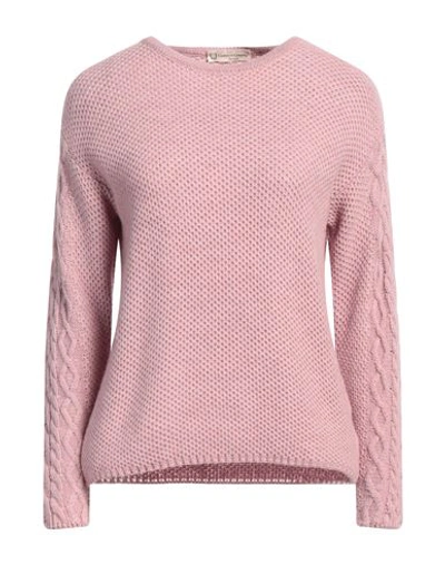 Cashmere Company Woman Sweater Pink Size 4 Wool, Alpaca Wool