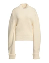 Sa Su Phi Woman Turtleneck Cream Size 6 Cashmere In White