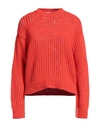Acne Studios Woman Sweater Tomato Red Size M Cotton In Tomato Red