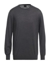 Gran Sasso Man Sweater Steel Grey Size 44 Virgin Wool In Grey