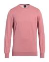 Gran Sasso Man Sweater Pastel Pink Size 44 Virgin Wool In Pink