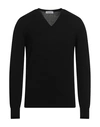 GRAN SASSO GRAN SASSO MAN SWEATER BLACK SIZE 40 CASHMERE